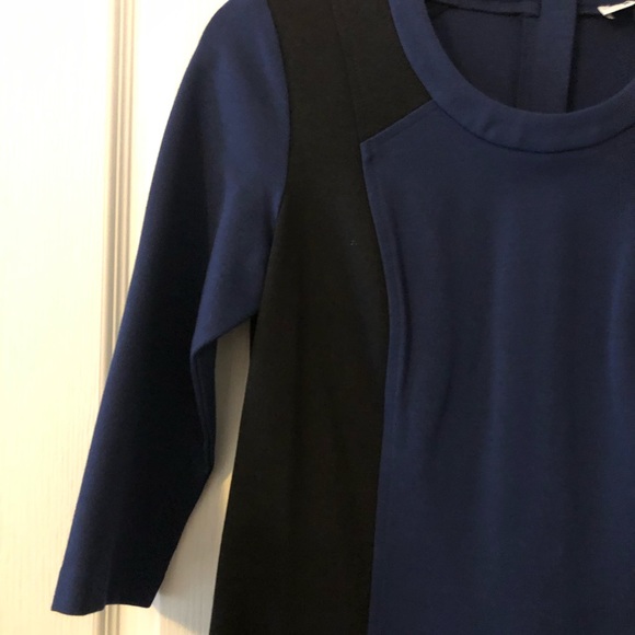 RUE58 Day & Night Colorblock (Blue & Black) Designer Dress Size Small NWT - Picture 2 of 10
